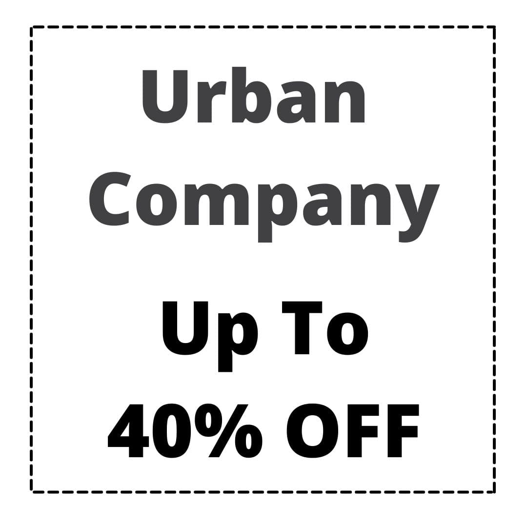 Urban Company Deals (September 2021) → Get 40 OFF On All Services